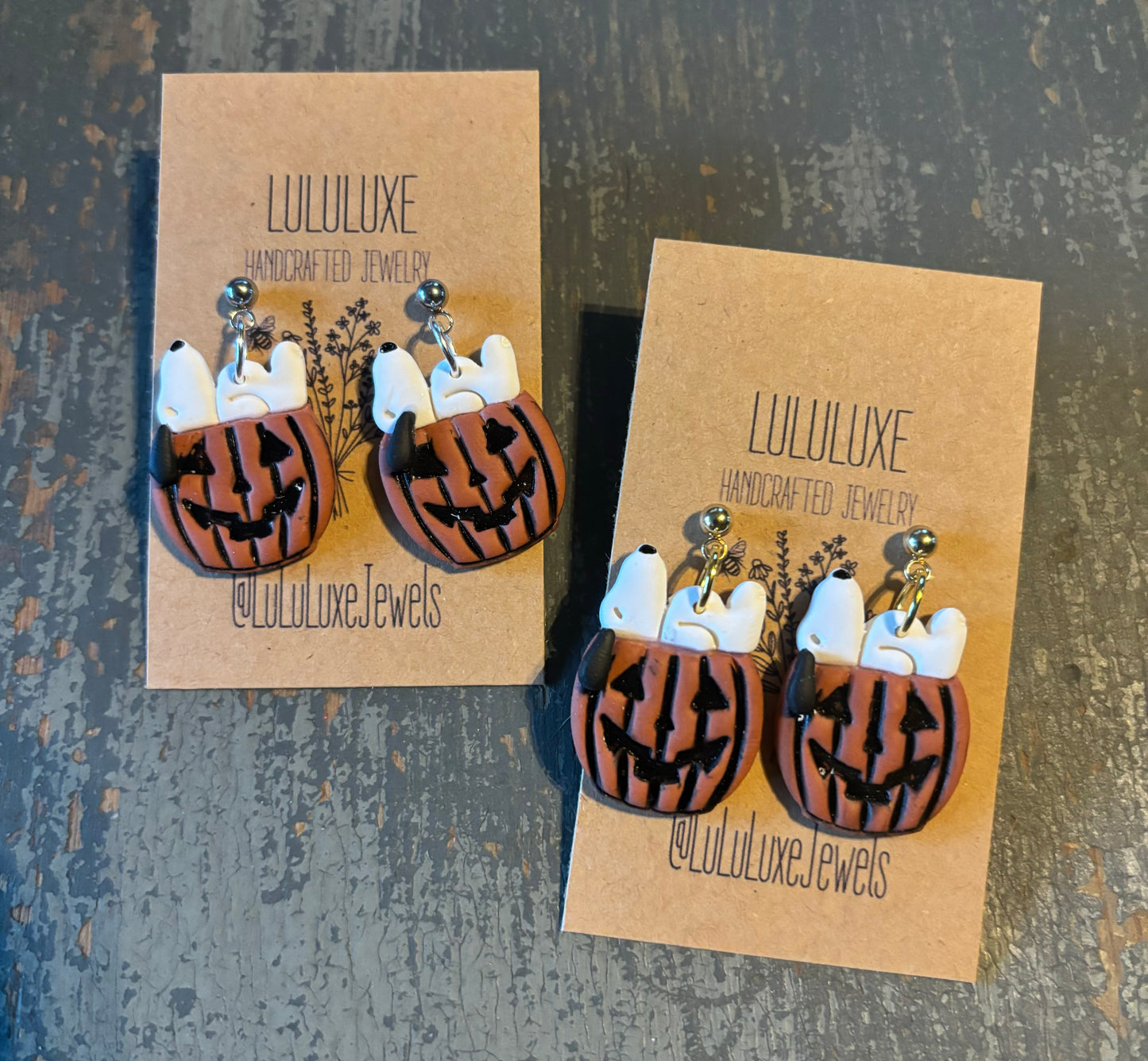 Dog on a jack o lantern