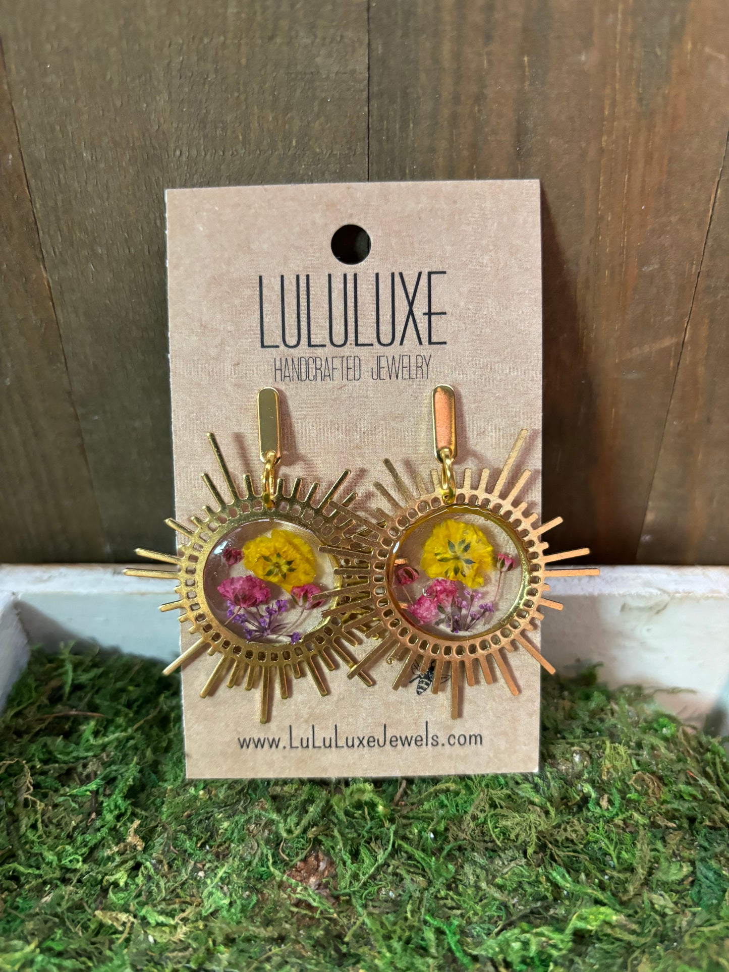 Abstract Sun Dangle earrings