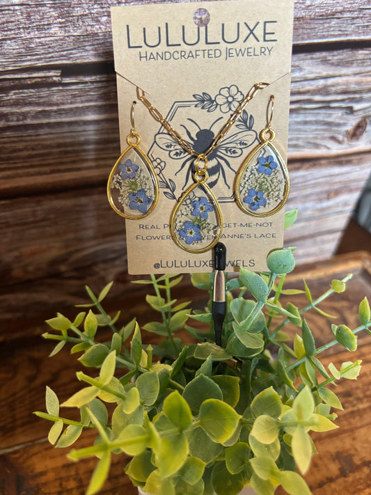 Teardrop Forget Me Not Set