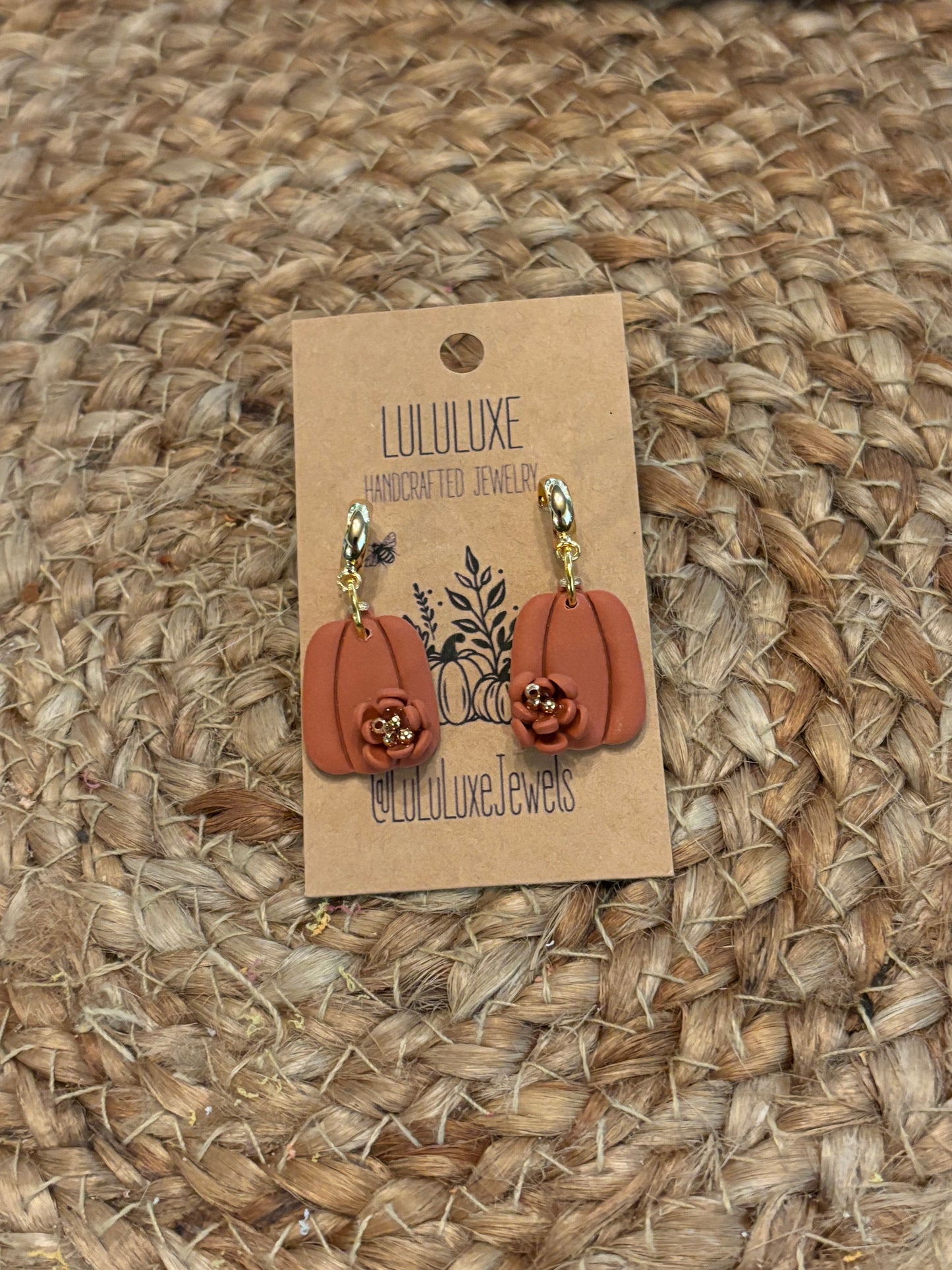 Floral Pumpkin earrings