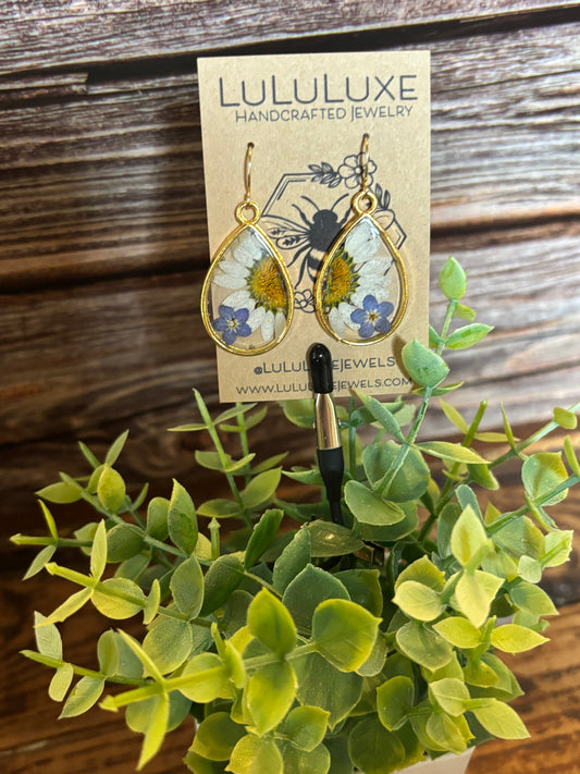 Daisy Teardrop Earrings