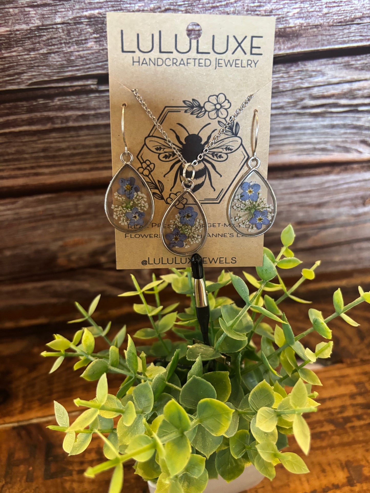 Teardrop Forget Me Not Set
