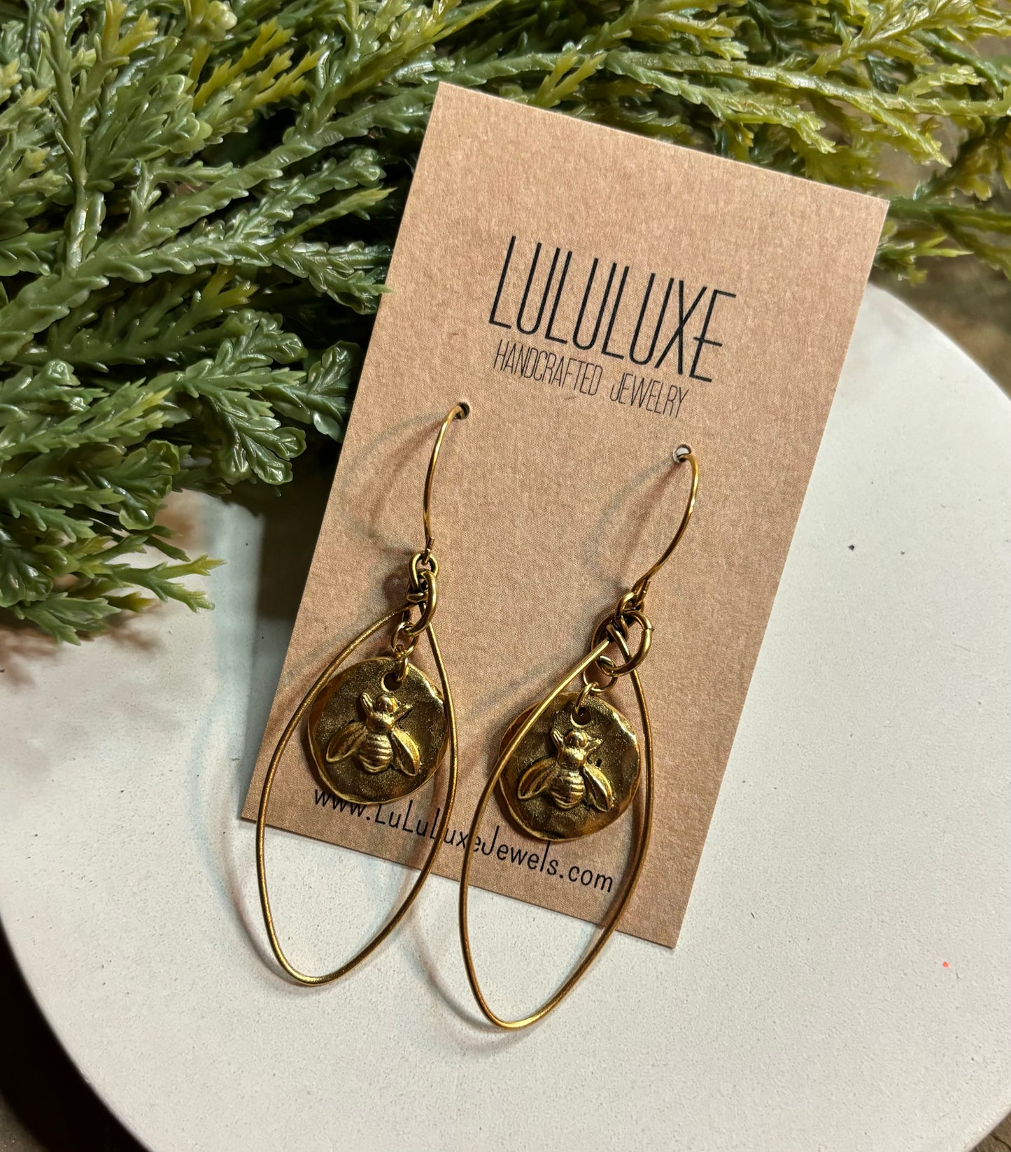 Signature Logo Earrings - Gold