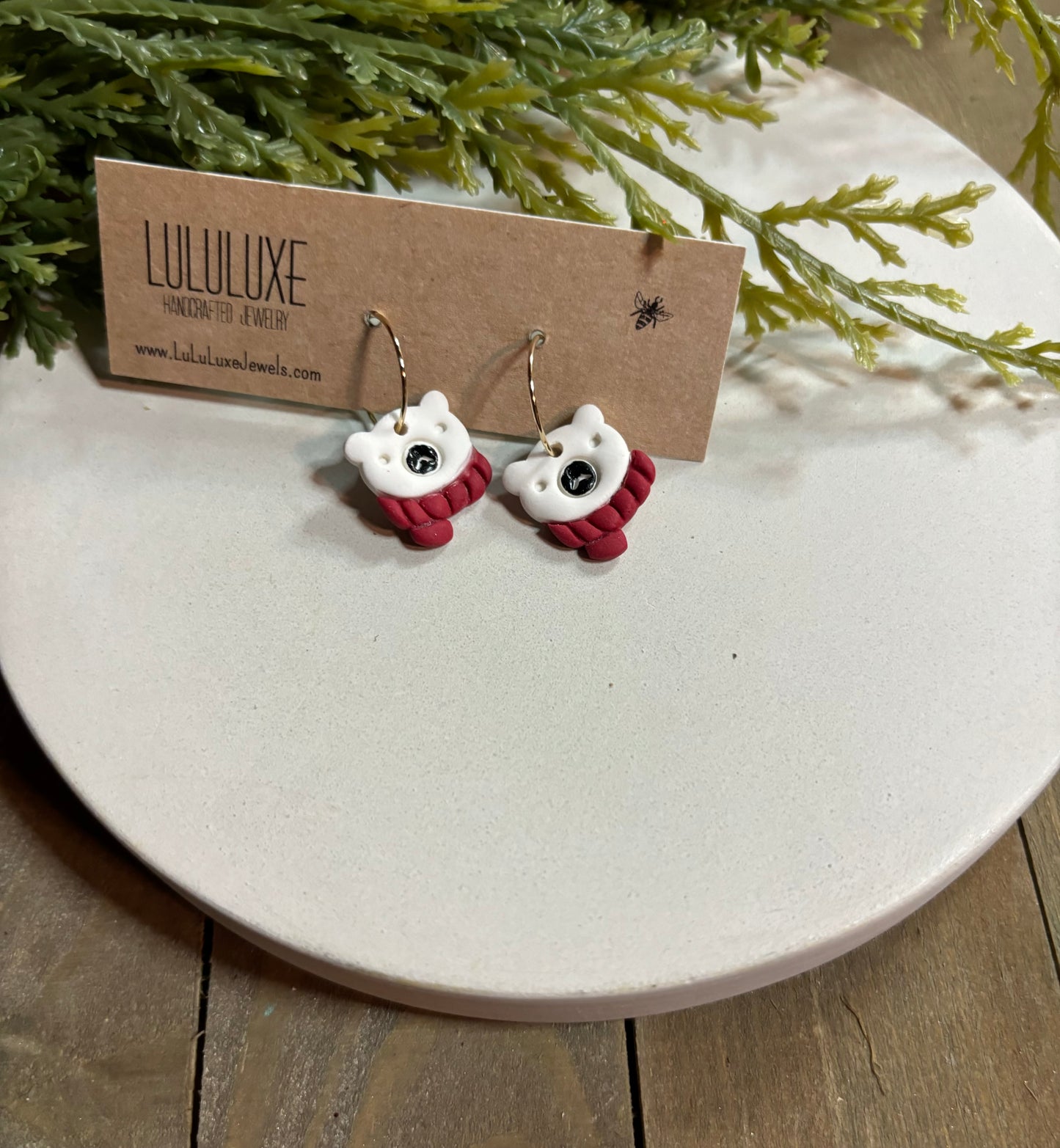 Polar Bear Mini Hoops