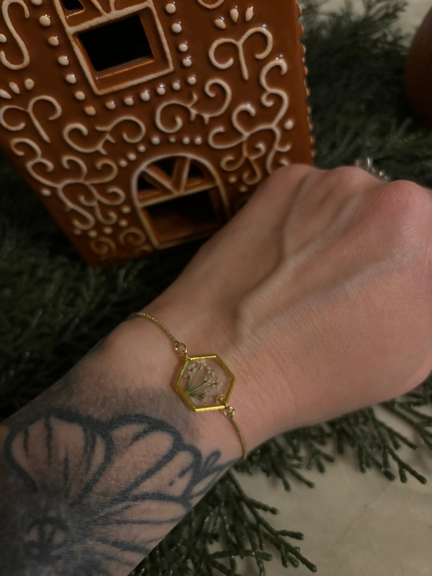 Pressed Petals Slider Bracelet