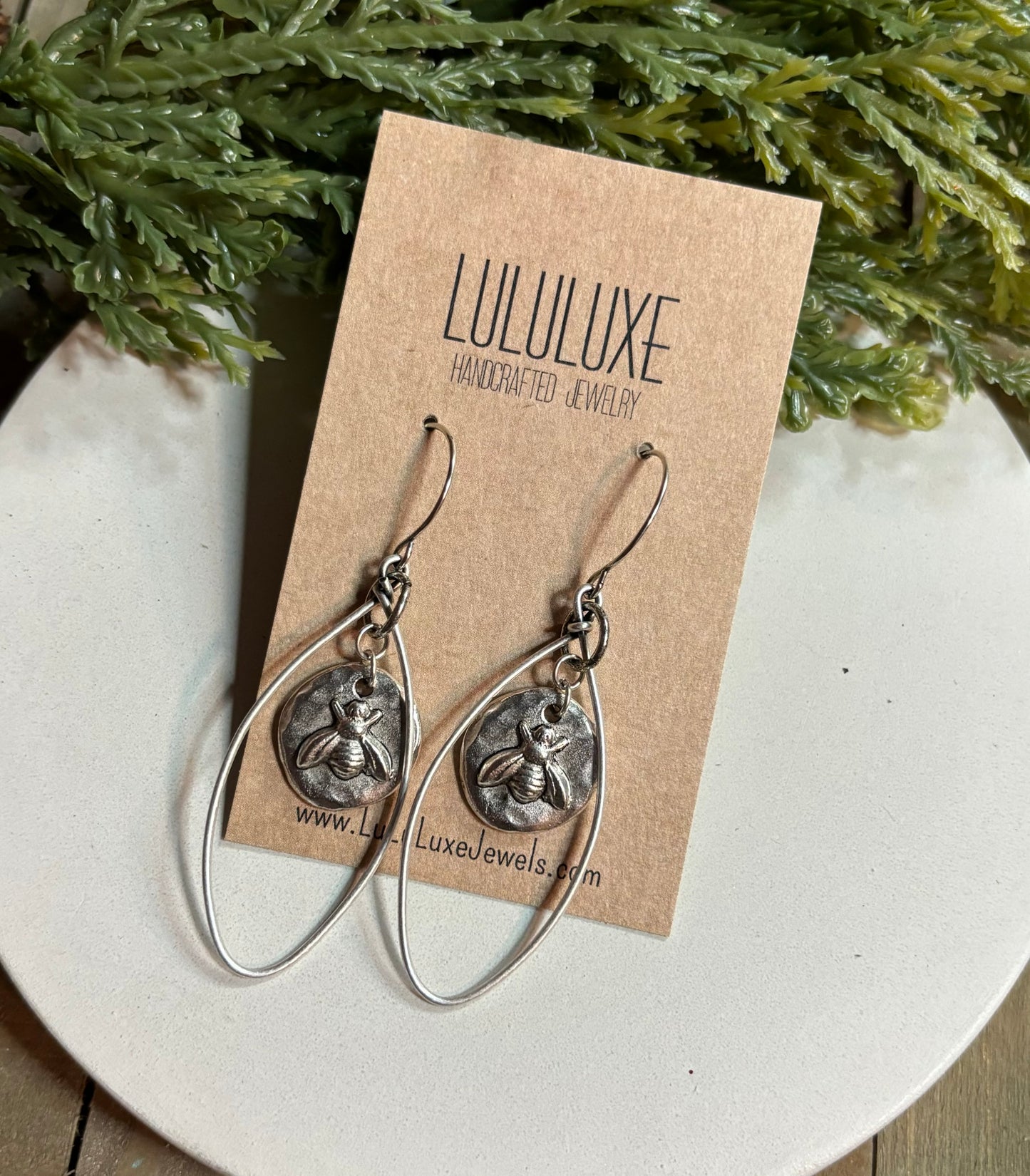 Signature Logo Statement Earrings-Silver