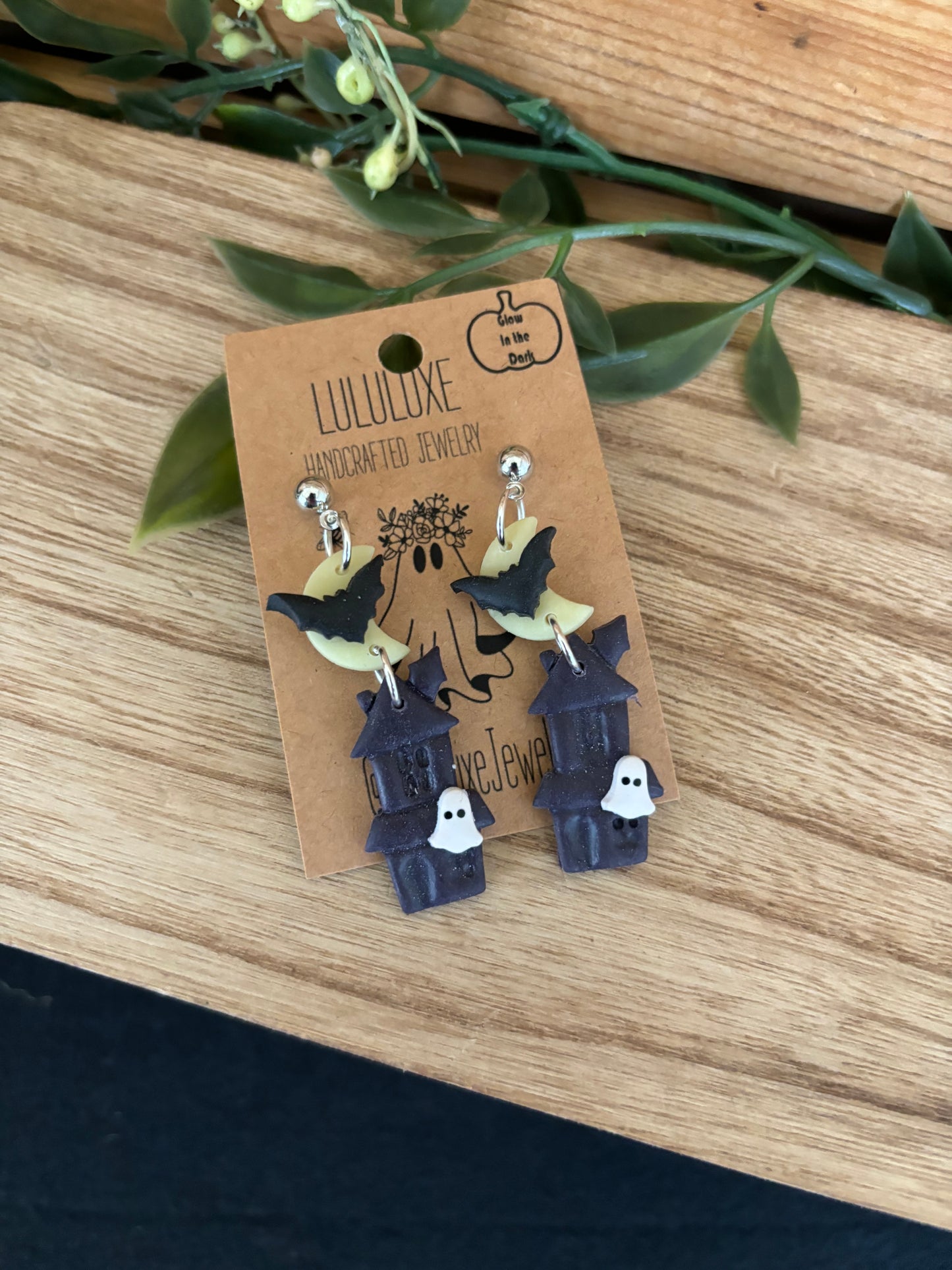 Haunted Houses with Glow in the Dark Moons