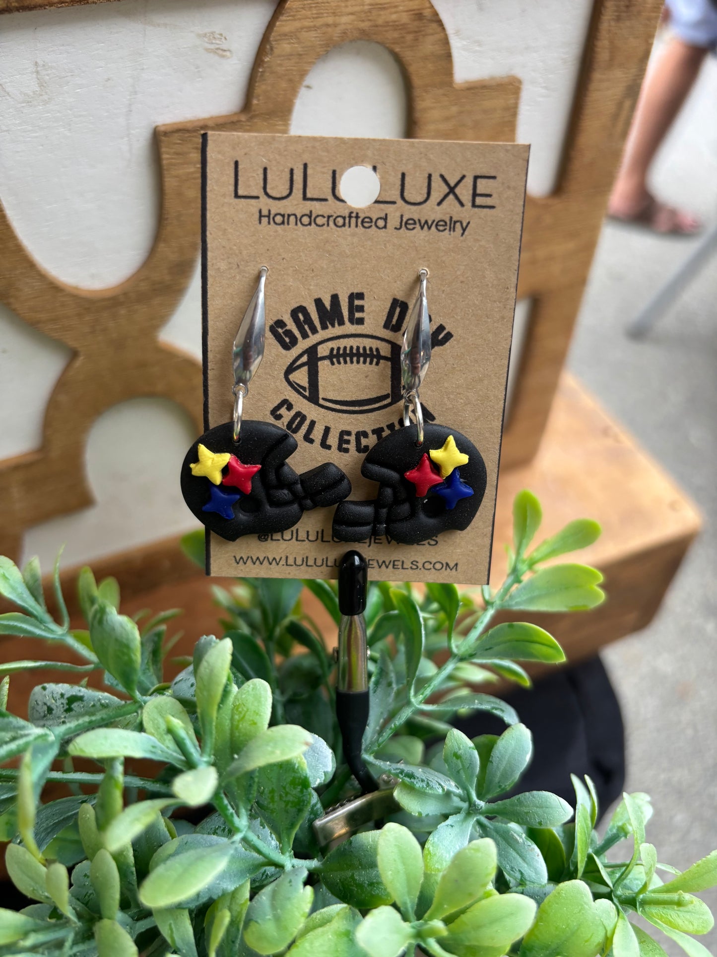 Game Day Helmet Earrings