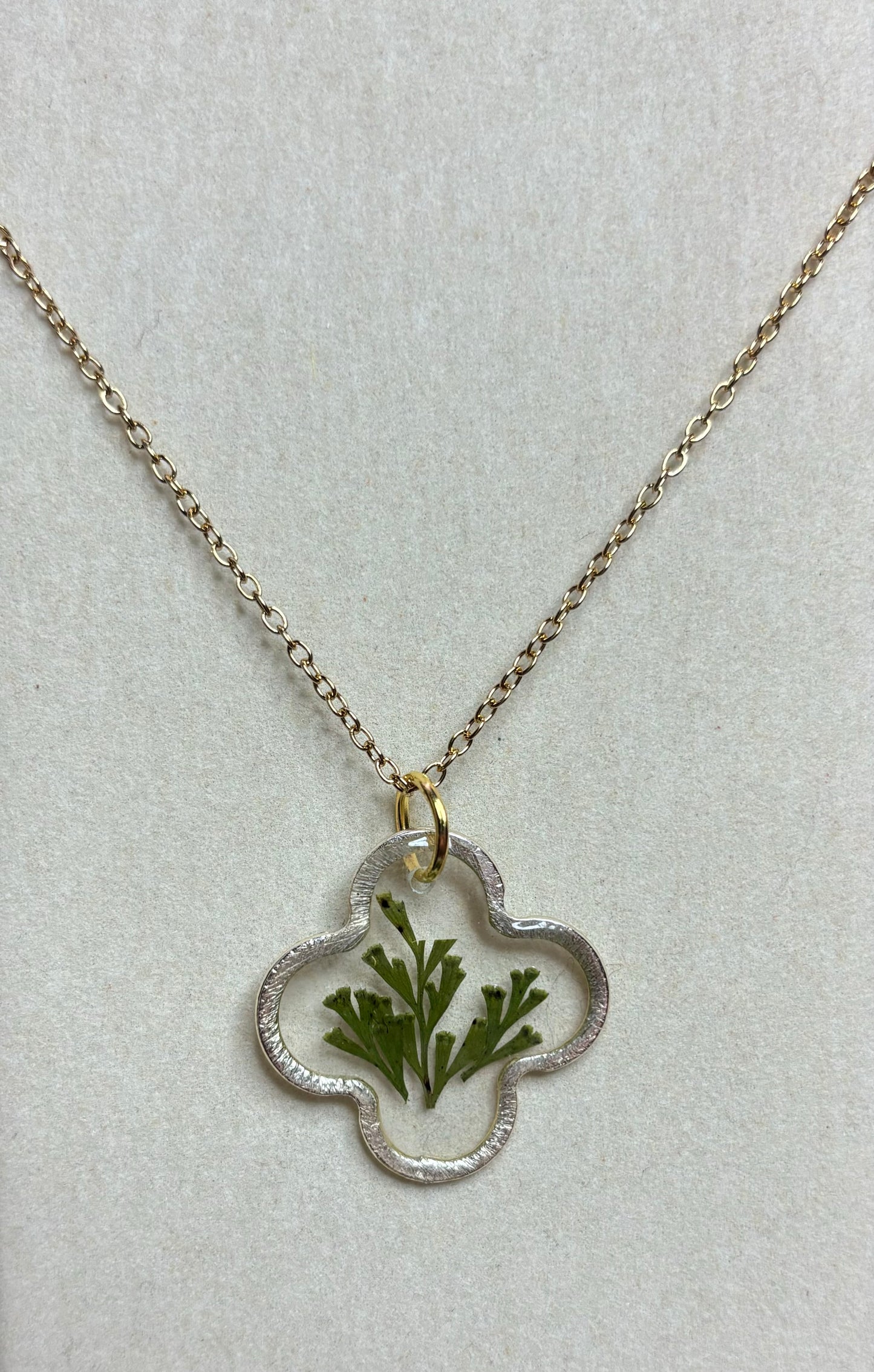 Gold Quatrefoil Necklace